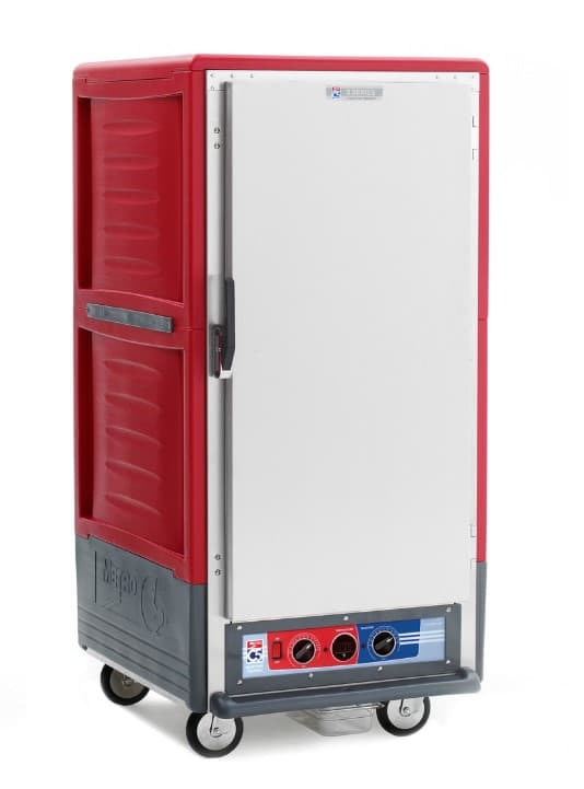 Mantenedor de Alimentos H° Controlada 26 Bandejas Puerta Sólida Insulada Rojo